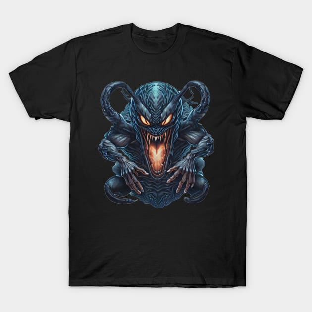 Virning alien in funny style T-Shirt by Virshan